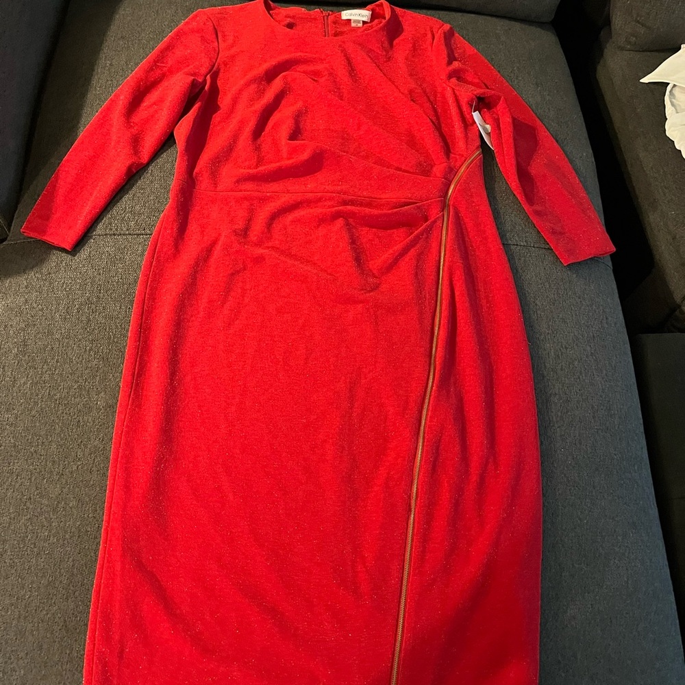Calvin Klein Sparkling Red Dress